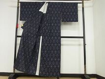 平和屋-こころ店■久留米絣　単衣　菱文　綿　逸品　AAAE8609Ack_画像3