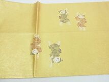 平和屋2■六通太鼓柄袋帯　長月とんぼ追い　本金箔　逸品　DAAC1367wb_画像8