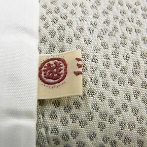 平和屋2■上質なお召 単衣 霞文 三越扱い 逸品 DAAB4882icの画像7