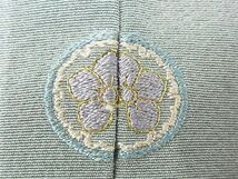 平和屋-こころ店■訪問着　単衣　箔散らし文様　竹屋町刺繍　暈し染め　金糸　金彩　正絹　逸品　AAAD3032Ack_画像7