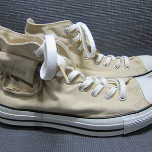 新品タグ付き CONVERSE コンバース ALL STAR HI オールスターハイ CARGO サイドポケット スニーカー 27.5cm ベージュ S2404Aの画像2