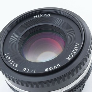 ★新品級 動作確認済★ NIKON ニコン AI-S NIKKOR 50mm f1.8 MF レンズ HR-4 フード付 防湿庫管理 #A551の画像10
