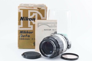 ★外観美品　動作確認済★ NIKON ニコン NIKKOR-Q.C Auto 135mm f3.5 箱付き　MF レンズ　防湿庫管理 #C631