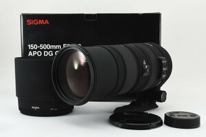 ★新品級　動作確認済★SIGMA シグマ 150-500mm f5-6.3 APO DG OS HSM for NIKON 箱付き AF レンズ　防湿庫管理 #C747