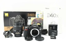 ★美品　動作確認済★ NIKON ニコン D40X Kit 箱 説明書付きショット数 689枚 AF-S DX 18-55mm f3.5-5.6 GⅡ 防湿庫管理 #C759_画像1