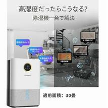 1円 2024年モデル 3WAY 除湿機 空気清浄機 30畳 知能恒湿 除湿器 コンパクト パワフル除湿 小型 除菌 消臭 静音 家庭用 湿気 自動停止_画像5