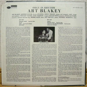 アート・ブレイキー【US盤 LP】ART BLAKEY Orgy In Rhythm - Volume Two | Blue Note BST 81555の画像2