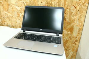 TH02337 HP ProBook 450 G3 HDDなし メモリなし 通電確認済 詳細不明 ジャンク品ダメージあり