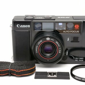 【並品/外観綺麗】Canon AF35M (オートボーイ) 38mm F2.8 キヤノン コンパクトフィルムカメラ + 純正UVフィルター付属 #4407の画像1