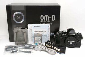 【美品】OLYMPUS OM-D E-M10 Mark III オリンパス ミラーレス一眼レフカメラ ボディ ブラック #4482