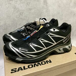 28cm 初販分 新品正規品 Salomon XT-6 GTX GORE-TEX Black/Footwear Silver サロモン XT-6 ゴアテックス ブラック/フットウェアシルバー