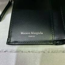 新品正規品 定価7万円 Maison Margiela 24SS メゾンマルジェラ スリーフォールドウォレット グレイニーレザー 三つ折り財布 ミニウォレット_画像7