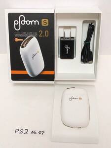 No.47 PS2【極美品/動作OK/消毒済】ploom S 2.0 PS2 ホワイト プルームエス White