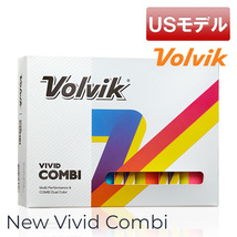 (USモデル)ボルビック ゴルフボール VIVID COMBI 2024年モデル デュアルカラーボール 12球入り Volvik GOLF BALL_画像1