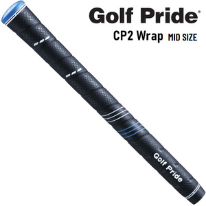 (日本正規品)ゴルフプライド CP2 Wrap ミッドサイズ ゴルフグリップ コアサイズ60R バックラインなし ブラック ゴルフ用品