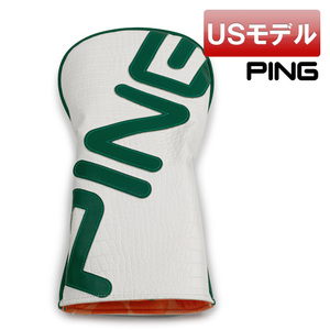 (USモデル)ピン ヘリテージ ドライバー用ヘッドカバー 1W用 460cc対応 PING Heritage Driver Headcover ホワイトグリーン