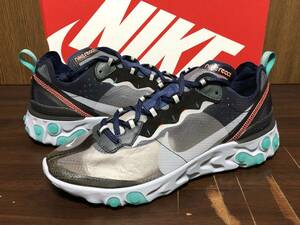 18年製 NIKE REACT ELEMENT 87 ナイキ リアクト エレメント【AQ1090-005】NEPTUNE GREEN ネプチューン グリーン US10