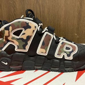 19年製 NIKE AIR MORE UPTEMPO 96 QS SU19 ナイキ エア モア アップテンポ【CJ6122-001】BLACK CAMO ブラック カモ 迷彩 US10の画像5