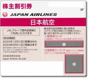 送料無料可◆JAL/日本航空【株主優待券】
