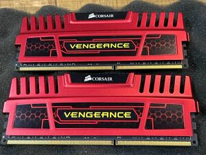 DDR3メモリ8GB(4GB2枚組x1) Corsair VENGEANCE CMZ8GX3M2A1866C9R [DDR3-1866 PC3-14900] 美品中古 おまけ追加☆彡