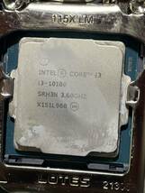 Intel 第10世代CPU Core i3-10100 3.60GHZ LGA1200 中古動作保証 送料無料☆彡_画像1