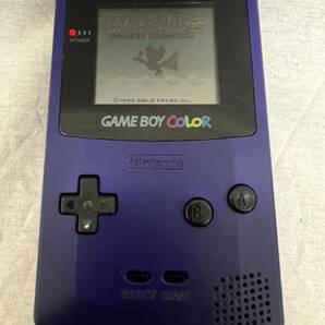 動作ok ゲームボーイカラー 本体 CGB-001 パープル GBC 任天堂 GAMEBOY color Nintendo ニンテンドー 紫 GB ゲームボーイの画像1