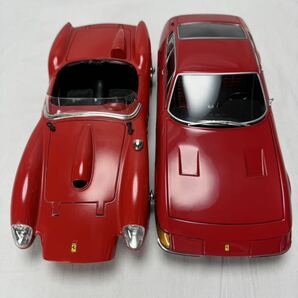 京商 Ferrari 365 GTB/4 burago Ferrari 250 TESTA ROSSA 1957 1/18 2台セット ダイキャスト現状品 ミニカー フェラーリの画像1