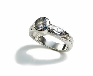 [US3]エンゲージリングハワイアンジュエリー結婚指輪4号 シルバーアクセサリーsilver925レディース誕生日プレゼント記念日贈り物