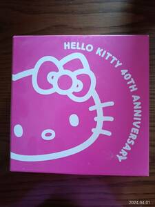 未使用・非売品　ローソン　ハローキティ　40周年アニバーサリー　ガラスボウル　2014年　HELLO KITTY　40TH　ANNIVERSARY