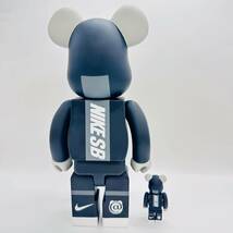 BE＠RBRICK ベアブリック NIKE ナイキ SB BLACK 100％ ＆ 400％ MEDICOM TOY メディコム・トイ フィギュア 激レア コレクション 1円出品_画像3