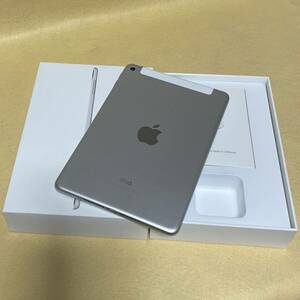 【超美品/SIMフリー/バッテリー94％】iPad mini 第4世代 16GB Wi-Fi＋Cellular［MK702J/A］シルバー★判定〇/SIMロック解除済み★　04062