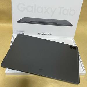 【超美品/au版SIMフリー】Galaxy Tab S9 FE+ 5G 128GB Wi-Fi+Cellular［SCT22］グレー　04295