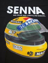 F1　アイルトン・セナ　マクラーレン　ホンダ　MP4　ロータス　ブラジル　アラン・プロスト　ナイジェル・マンセル　Tシャツ　L_画像3