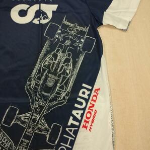 F1 レッドブル × アルファタウリ ホンダ HONDA フェルスタッペン ペレス 角田裕毅 デ・フリース ガスリー 数量限定 Tシャツ Lの画像3