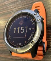 GARMIN fnix 6 Pro Dual Power Slate Gray DLC / Black ソーラ_画像4