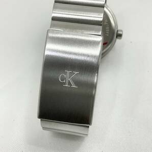 【美品】カルバンクライン メンズウォッチ K2111 シルバー×ブラック クォーツ 電池式 カレンダー デイト電池切れ CK CALVIN KLEIN (C1165)の画像7