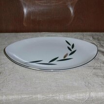 ナルミ陶器 プレート プラター 笹の葉 NARUMI CHINA 大皿_画像2