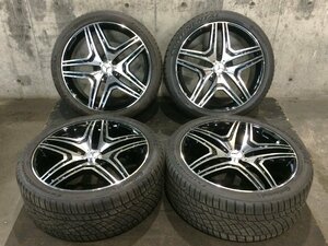 中古 メーカー不明 社外 22インチ 9JJ +48 PCD112 5H タイヤ付き4本セット メルセデス・ベンツ AMG 等