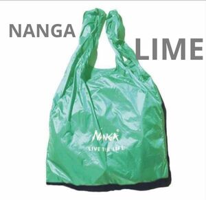 ナンガ NANGA ポケッタブル エコバッグ LIME ライム　グリーン　POCKETABLE ECO BAG