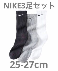 ナイキ NIKE エブリデイ Everyday クルーソックス マルチ　3足　SX7664-964