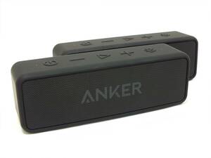 # beautiful goods #2 pcs. set # anchor Anker SoundCore 2 A3105#Bluetooth wireless speaker # operation goods # stereo pairing connection has confirmed #