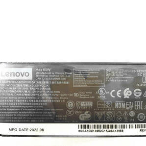 ★【純正新品！】Lenovo Type-C 電源 ACアダプタ/ 3.25A 65W/ThinkPad X280 X380 X390 X395 E480 E485 E580 T490 T490s 電源ケーブル付きの画像1