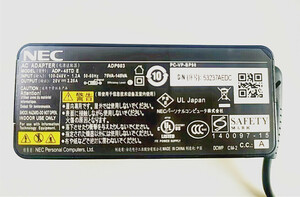 【純正新品！】NEC ACアダプター ADP003 A13-045N1A 20V 2.25A 角ピン A119-0002