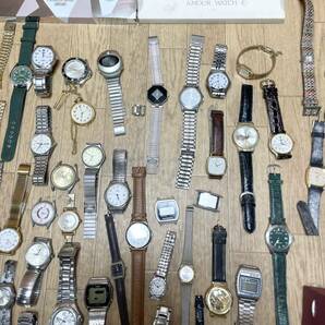 腕時計 SEIKO CITIZEN セイコー G-SHOCK シチズン 機械式 懐中時計 等 5.3kg以上 まとめ売り 大量 まとめて 120点以上 X19の画像4