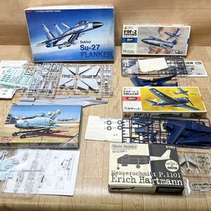 希少！ 未組立 多数 ハセガワ Monogram matchbox Heller 等 戦闘機 B-1 Su-27 P-47D F-1 F9F-2 等 大量 まとめて 20点 B1の画像5