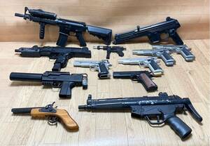 COLT MKⅣ シリーズ80 SMG UZI 9mm IMI TM WALTHER MP HK PARRIS 1911 等 ガスガン ？ エアガン 銃 大量 まとめて 12点 F4