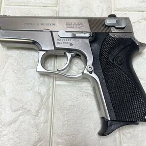 WA ウエスタンアームズ S&W M6906 ショーティ40 P9002 クロームシルバ ASGK刻印 ガスガン J1の画像1