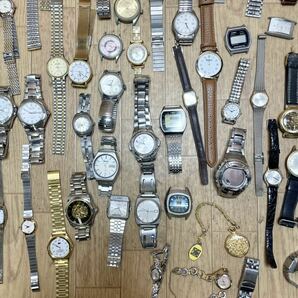 腕時計 SEIKO CITIZEN セイコー G-SHOCK シチズン 機械式 懐中時計 等 5.3kg以上 まとめ売り 大量 まとめて 120点以上 X19の画像7