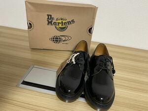 【美品】Dr.MARTENS×BEAMS レディース メンズ 1461 UK6 25cm パテント 3ホールシューズ エナメル ブラック タグ付き 箱付き