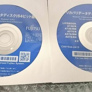 SF8 8枚組 FUJITSU LIFEBOOK A576/R A576/RW A576/RX Windows10 Win7(32+64bit) Pro リカバリーメディアの画像2